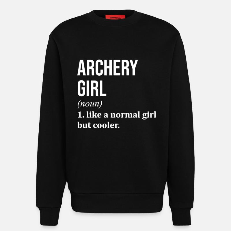 Bogenschießen - Sweatshirt - made by SPREAD - SOLID BLACK