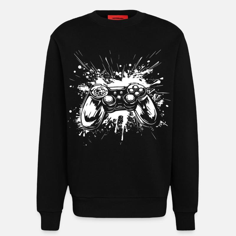 Game Controller - Sweatshirt - made by SPREAD  - SOLID BLACK
