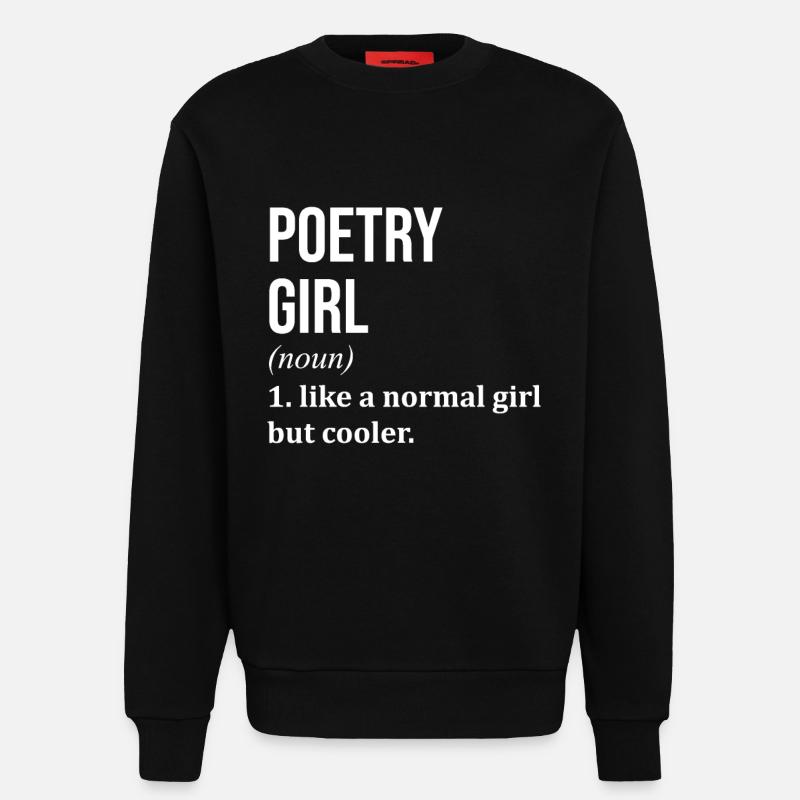 Poetry - Sweatshirt - made by SPREAD  - SOLID BLACK