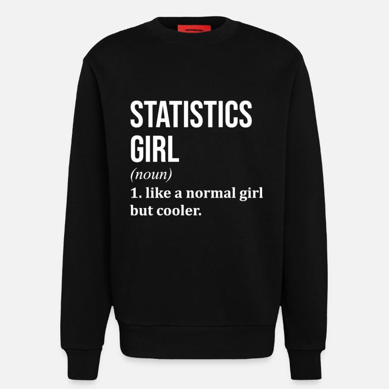 Statistik - Sweatshirt - made by SPREAD  - SOLID BLACK