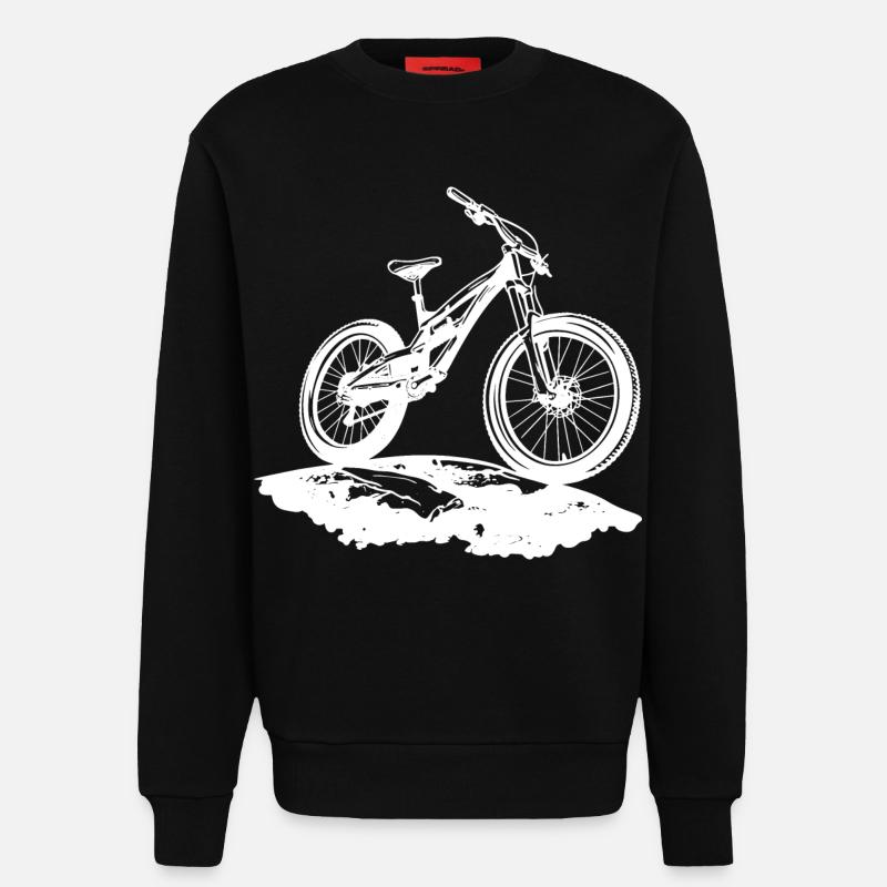 Mountainbiker - Sweatshirt - made by SPREAD - SOLID BLACK