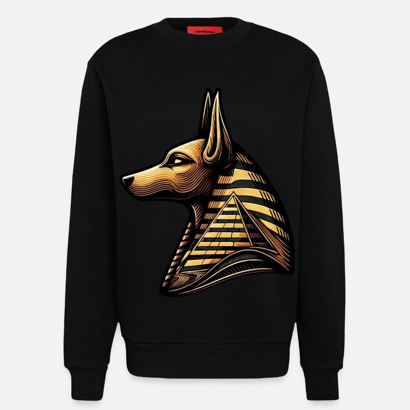 Anubis | Wächter der Gräber Ägypten - Sweatshirt - made by SPREAD  - SOLID BLACK