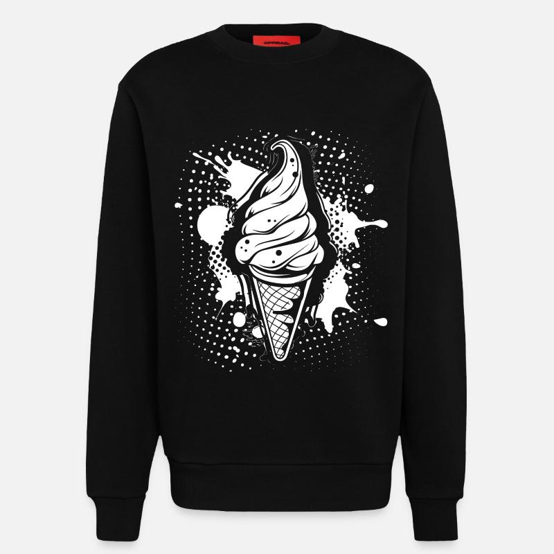 Softeis - Sweatshirt - made by SPREAD  - SOLID BLACK