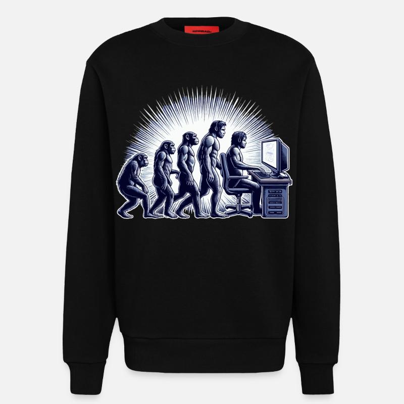 ÉVOLUTION DU JEU - Sweat bio décontracté fabriqué en UE - SOLID BLACK