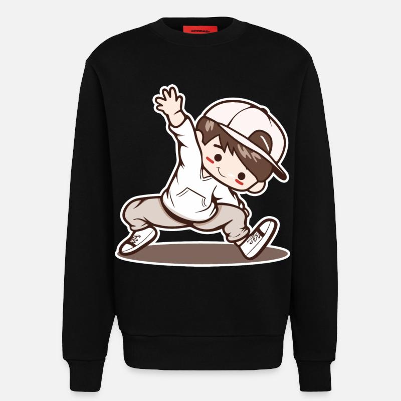 Kleiner Breakdancing Junge - Sweatshirt - made by SPREAD  - SOLID BLACK