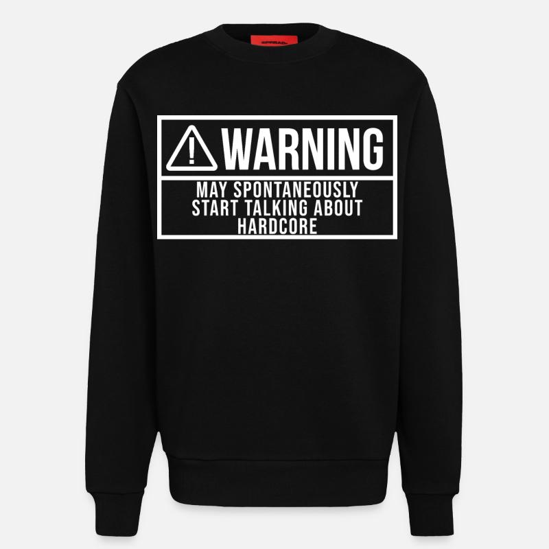 Hardcore - Sweatshirt - made by SPREAD - SOLID BLACK