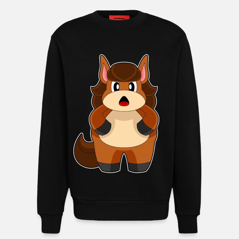 Pferd Dick - Sweatshirt - made by SPREAD  - SOLID BLACK