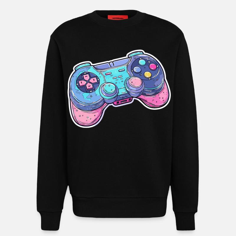 Game Controller Graphics - Sweatshirt - made by SPREAD  - SOLID BLACK