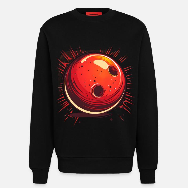 Bowlingkugel Comic Look - Sweatshirt - made by SPREAD  - SOLID BLACK
