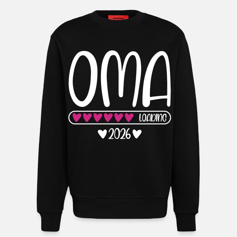 Oma 2026 loading - Sweatshirt - made by SPREAD  - SOLID BLACK