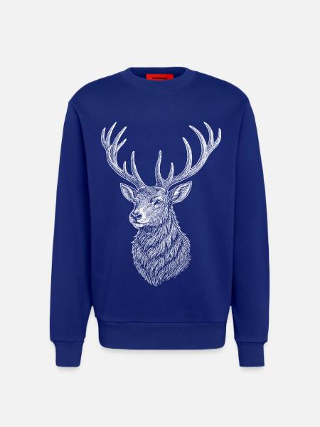 Deer - Sweatshirt - made by SPREAD  - SOLID BLACK