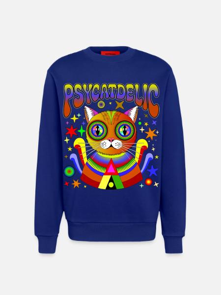 PSYCATDELIC - Sweatshirt - made by SPREAD - SOLID BLACK