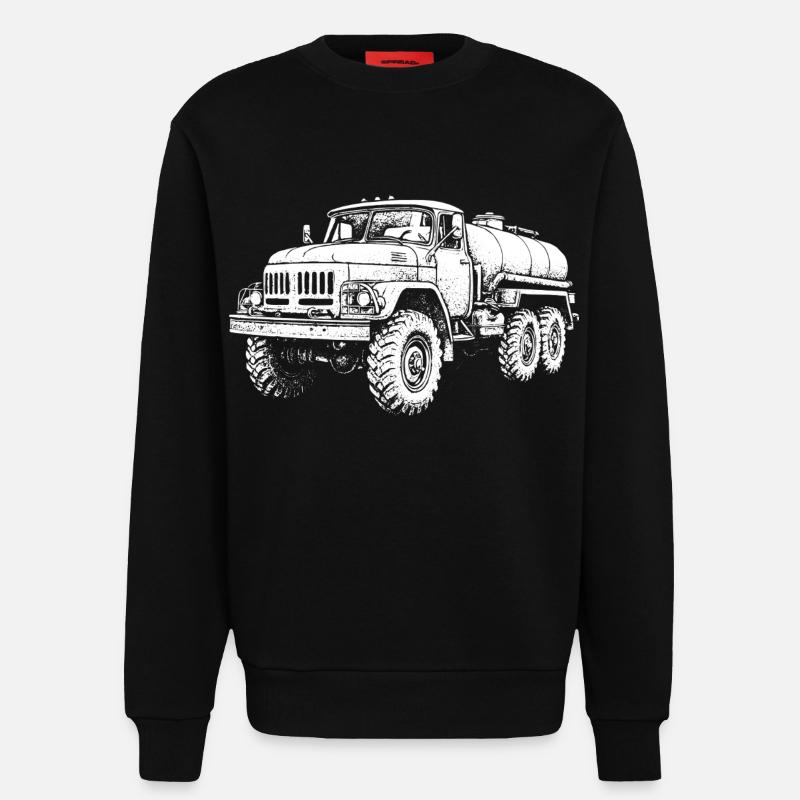 Schwerlast-Koloss Retro - Sweatshirt - made by SPREAD  - SOLID BLACK