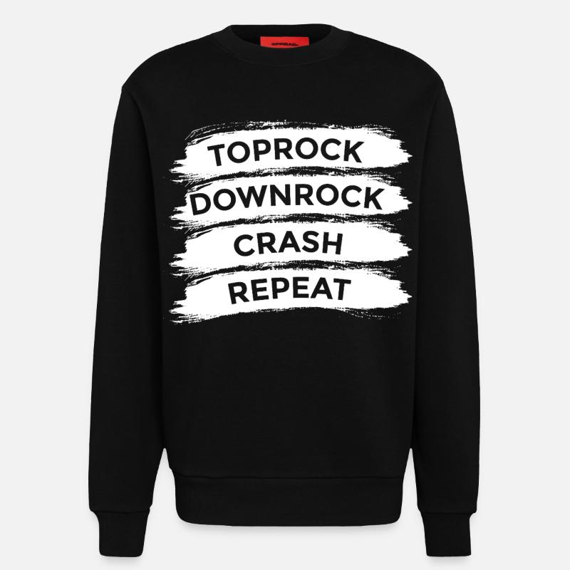 Breakdance Techniques - Sweatshirt - made by SPREAD  - SOLID BLACK