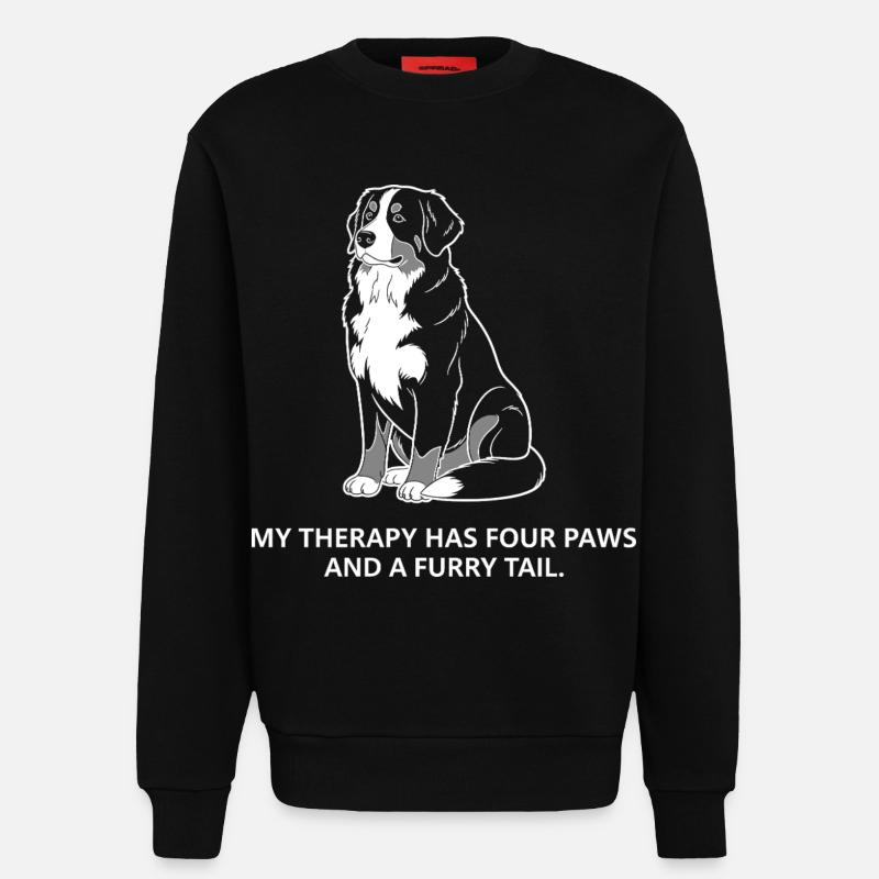 Mein Trainingspartner hat vier Pfoten - Sweatshirt - made by SPREAD - SOLID BLACK