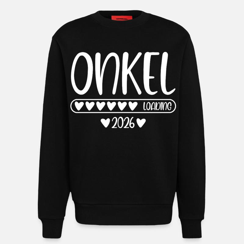 Onkel 2026 loading - Sweatshirt - made by SPREAD  - SOLID BLACK