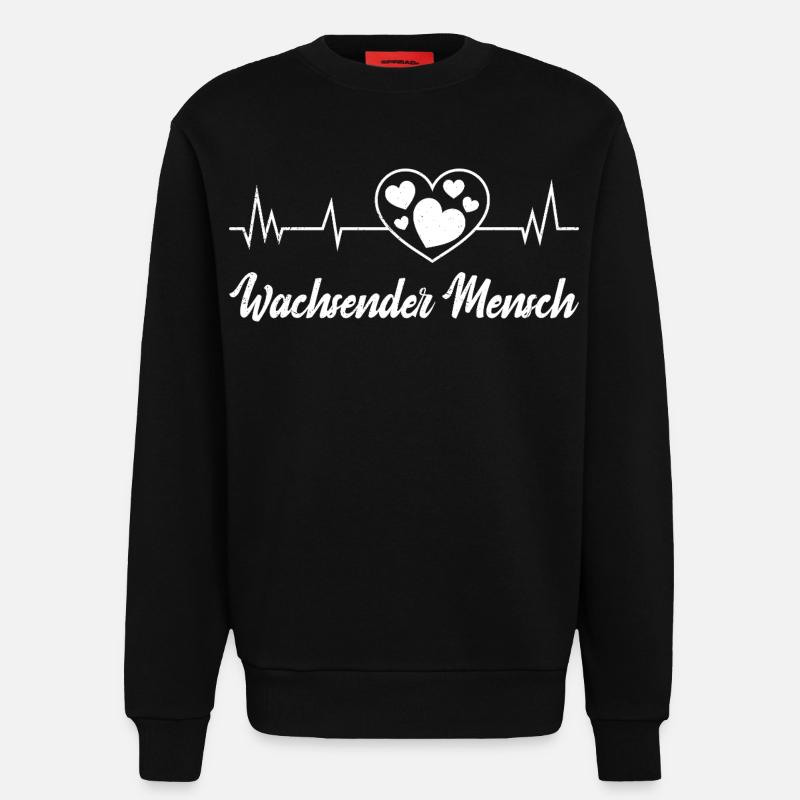 Werdende Mutter WACHSENDER MENSCH Lustig - Sweatshirt - made by SPREAD - SOLID BLACK