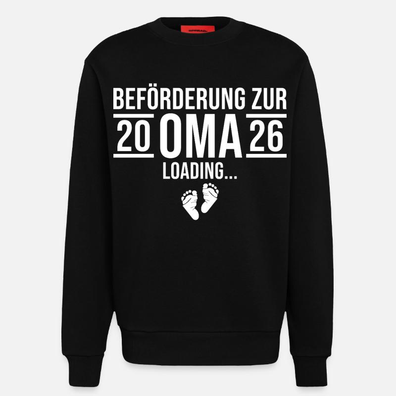 Oma 2026 loading - Werdende Großmutter - Sweatshirt - made by SPREAD  - SOLID BLACK