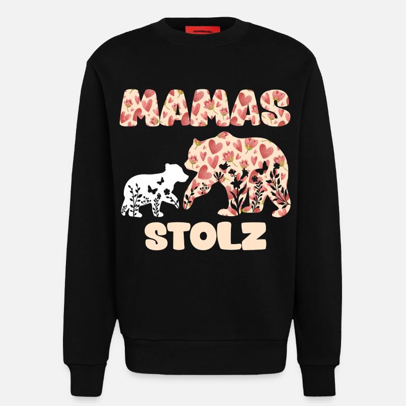 Werdende Mutter MAMAS STOLZ Lustiges - Sweatshirt - made by SPREAD  - SOLID BLACK