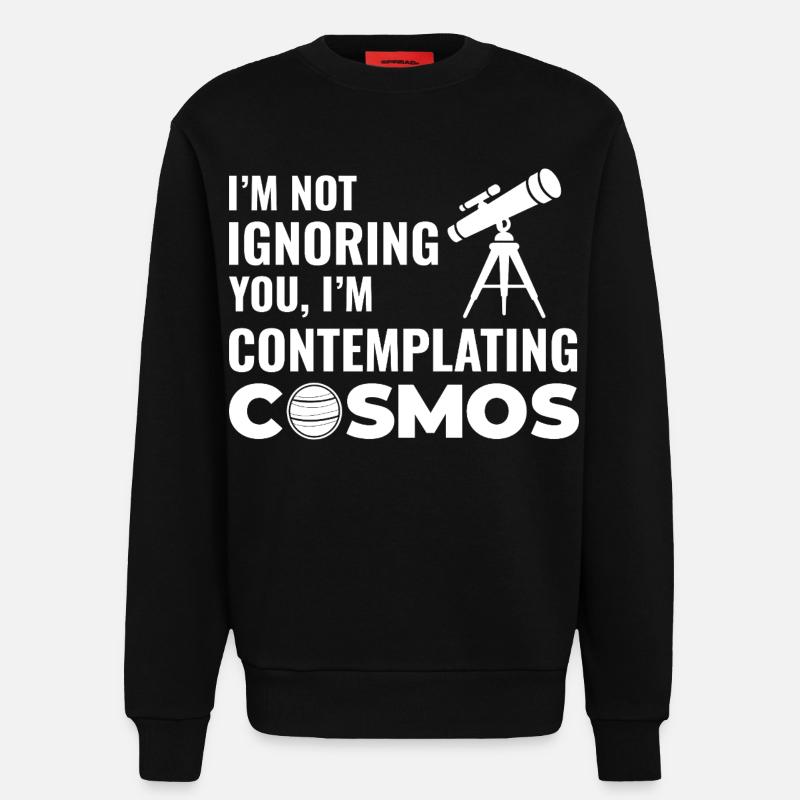 Astronomie Conception du système solaire - Sweat bio décontracté fabriqué en UE - SOLID BLACK