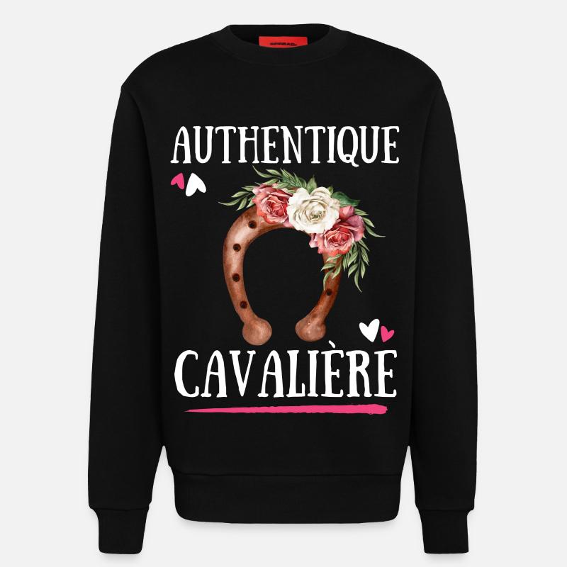 Authentischer Cavaliere - Sweatshirt - made by SPREAD  - SOLID BLACK