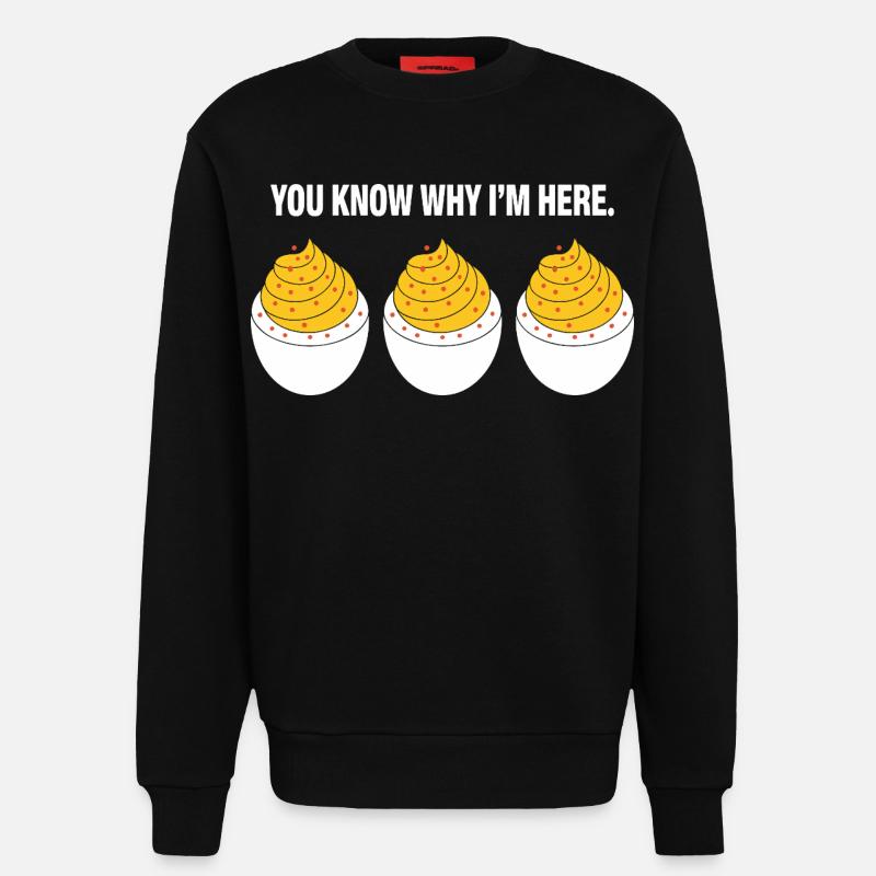 Gefüllte Eier - Sweatshirt - made by SPREAD  - SOLID BLACK