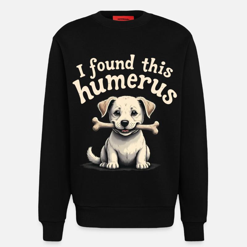 I found this humerus - Sweatshirt - made by SPREAD  - SOLID BLACK