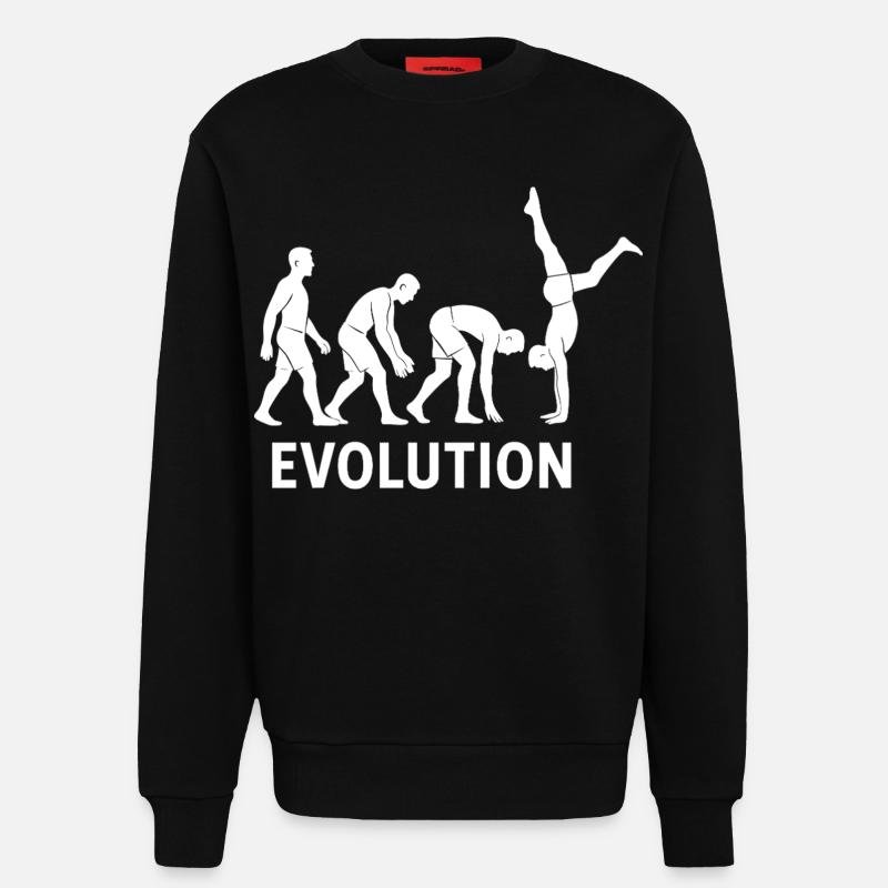 Calisthenics Evolution Fitness-Studio-Training - Sweatshirt - made by SPREAD  - SOLID BLACK