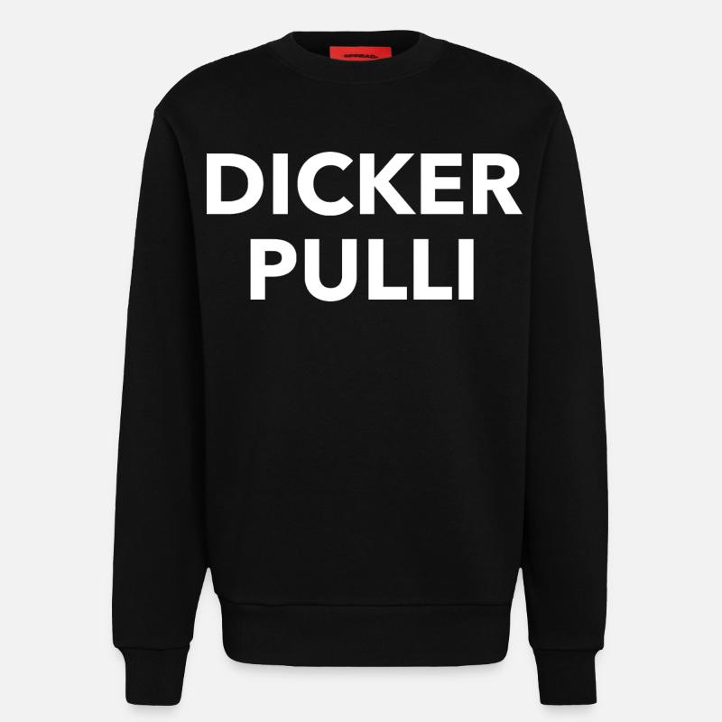 Dicker Pulli Kontrast Typo - Sweatshirt - made by SPREAD  - SOLID BLACK