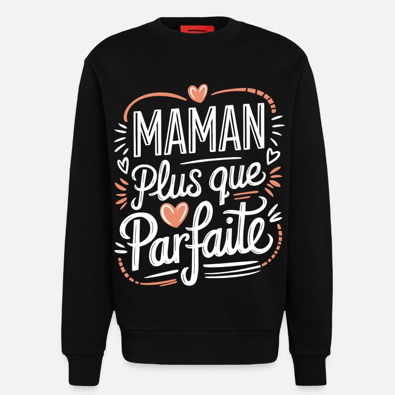 Mehr als perfekte Mama - Sweatshirt - made by SPREAD  - SOLID BLACK