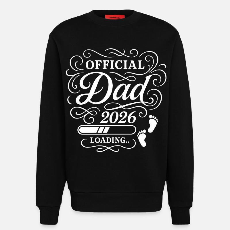 Dad 2026 Papa Loading Vaterschaft - Sweatshirt - made by SPREAD  - SOLID BLACK