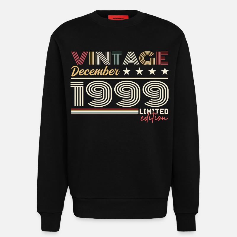 Geschenk Dezember 1999 - Sweatshirt - made by SPREAD  - SOLID BLACK
