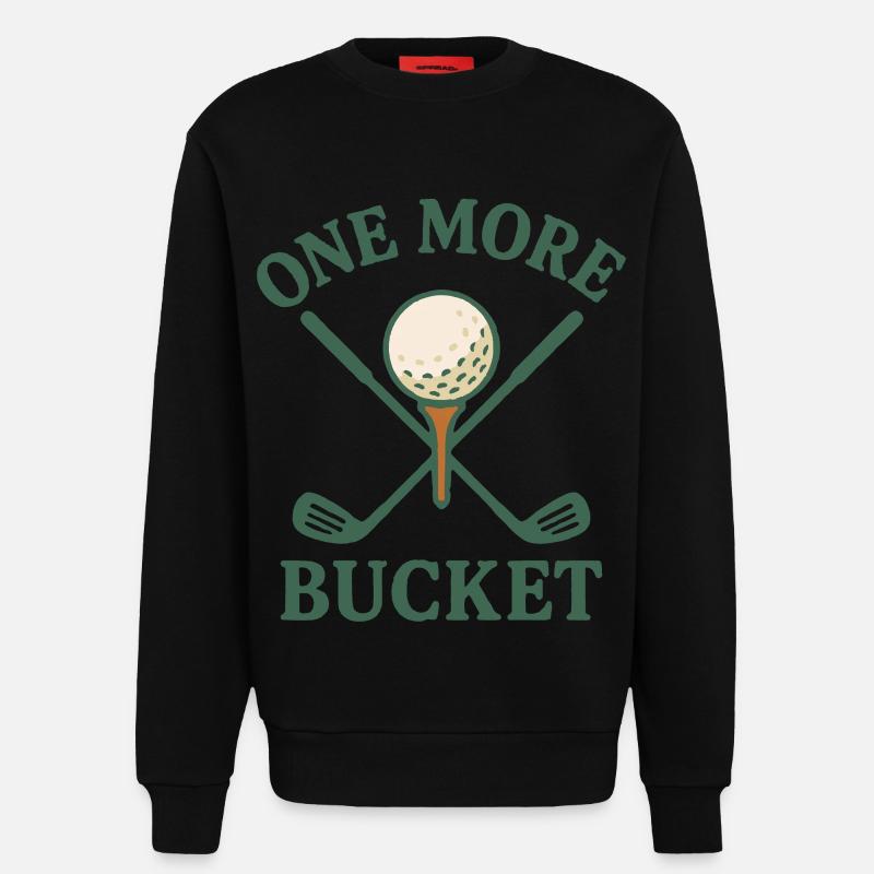 Ein weiterer Eimer Golfschläger Fun Design - Sweatshirt - made by SPREAD  - SOLID BLACK