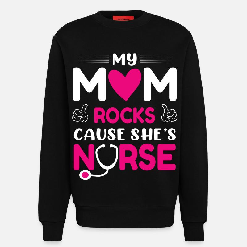 Krankenschwester Mutter - Sweatshirt - made by SPREAD  - SOLID BLACK