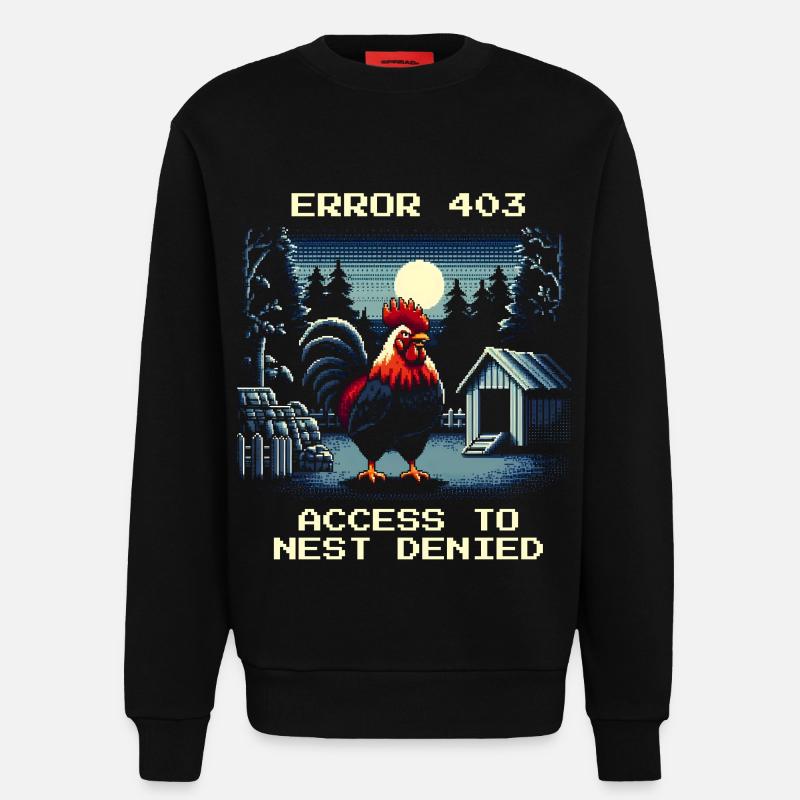 Zugang verweigert | Nest Error 403 - Sweatshirt - made by SPREAD  - SOLID BLACK