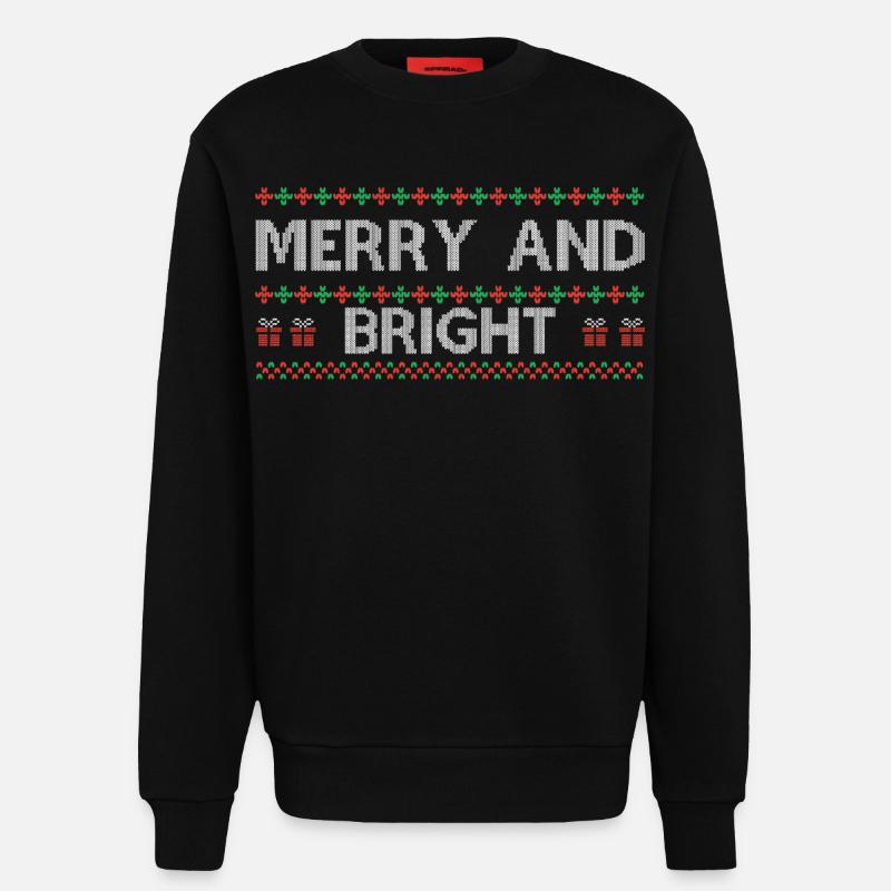 Hässlicher Weihnachtspullover Hässliches Weihnachtsgeschenk-Idee - Sweatshirt - made by SPREAD - SOLID BLACK