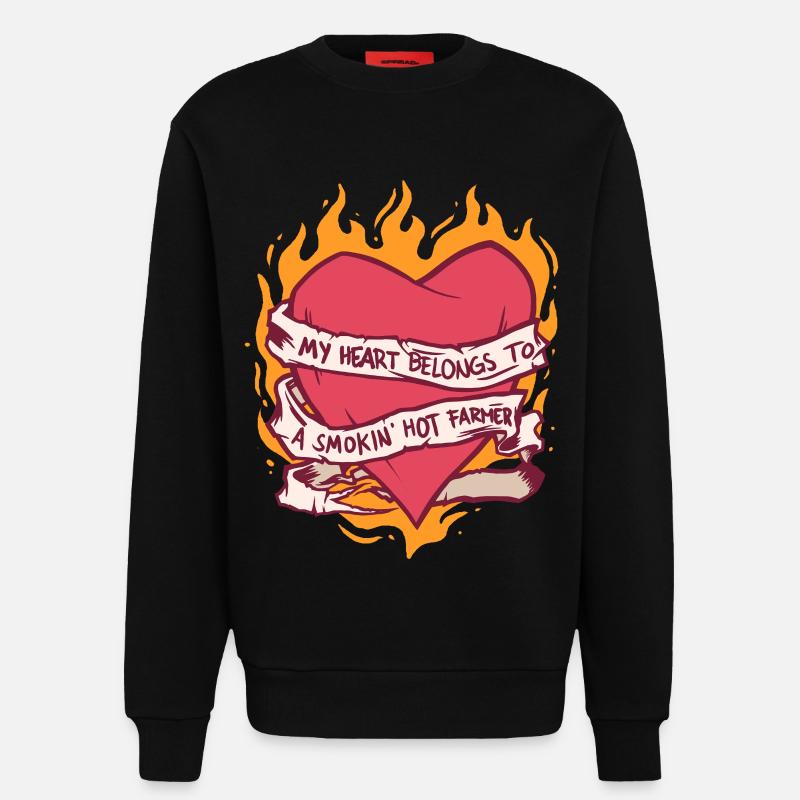 Ehefrau eines Bauern Mutter - Sweatshirt - made by SPREAD  - SOLID BLACK