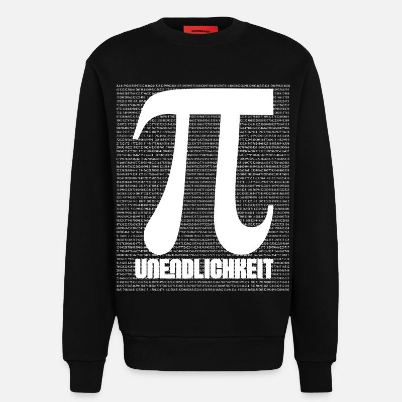 Pi Symbol Muster Nerd - Sweatshirt - made by SPREAD  - SOLID BLACK
