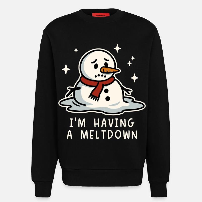 I'm having a meltdown - Sweatshirt - made by SPREAD  - SOLID BLACK