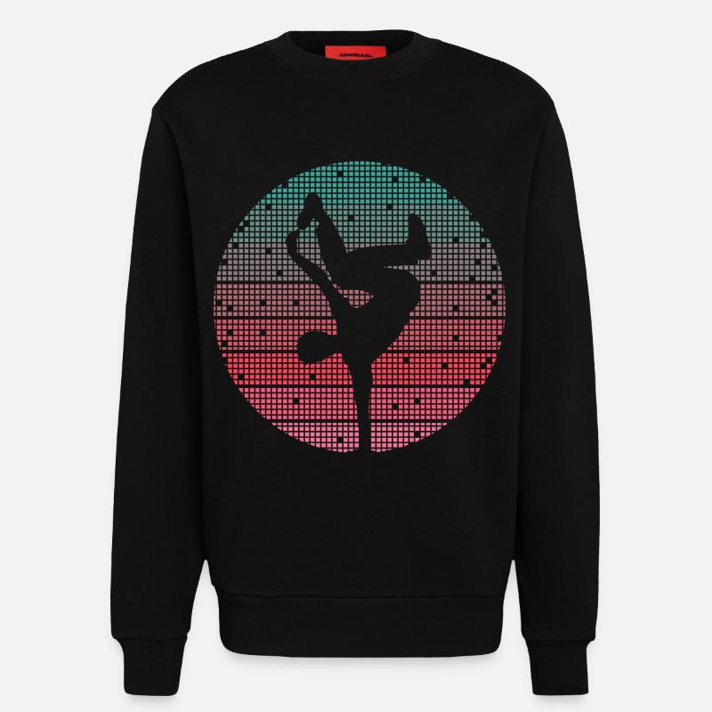 Breakdance Danse Breakdancer Breakdancer Rétro Breakdancer - Sweat bio décontracté fabriqué en UE - SOLID BLACK