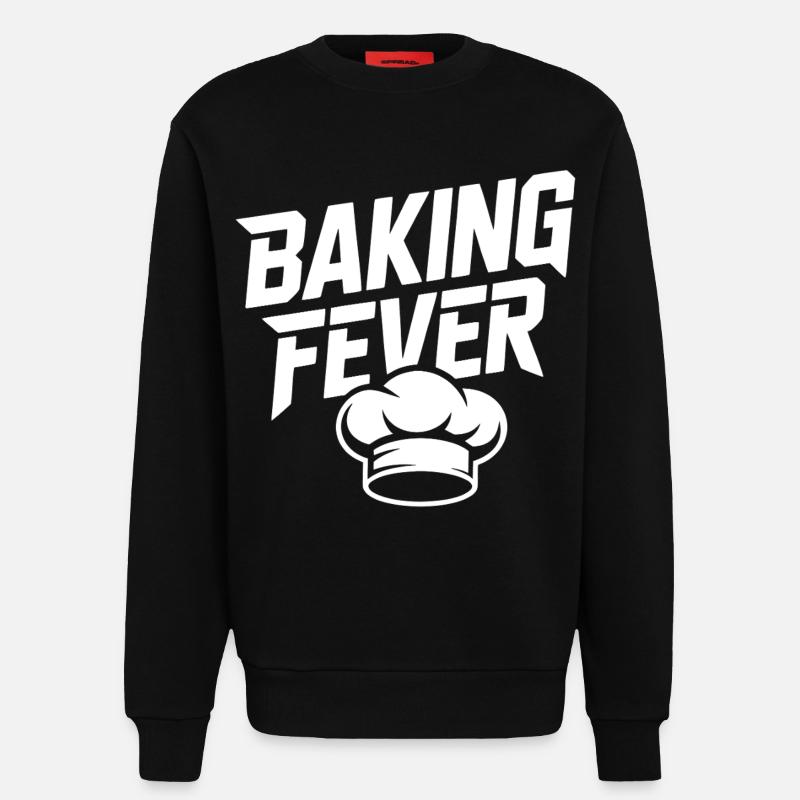 Backfieber Logo with Chef's Hat - Sweatshirt - made by SPREAD  - SOLID BLACK