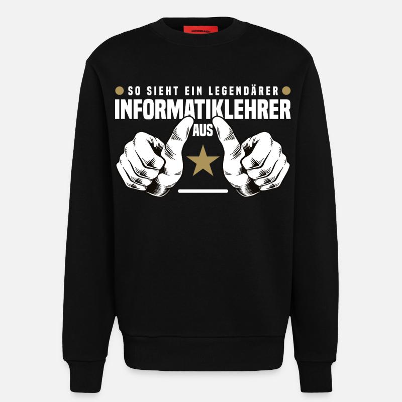 Computer Science Teacher - Sweatshirt - made by SPREAD  - SOLID BLACK