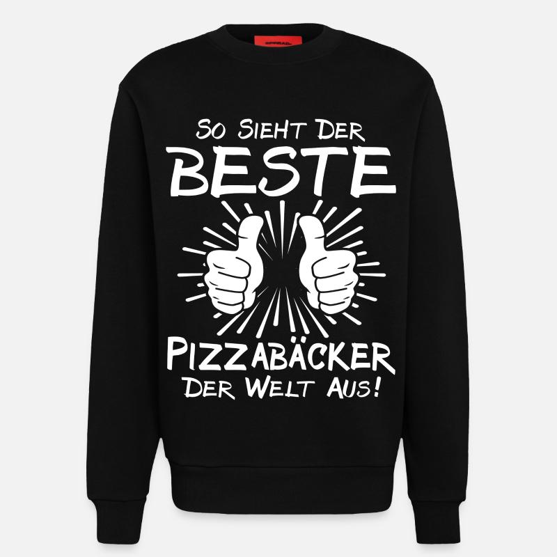 Bester Pizzabäcker - Sweatshirt - made by SPREAD  - SOLID BLACK