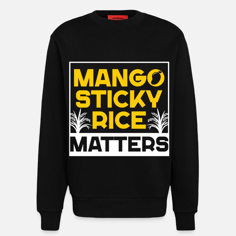 Mango Sticky Reis - Sweatshirt - made by SPREAD - SOLID BLACK