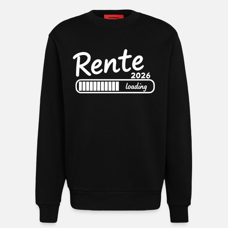 Rente 2026 loading Endlich Ruhestand - Sweatshirt - made by SPREAD  - SOLID BLACK