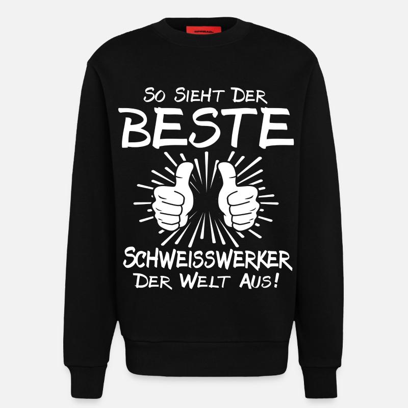 Best Welding Worker - Sweatshirt - made by SPREAD  - SOLID BLACK