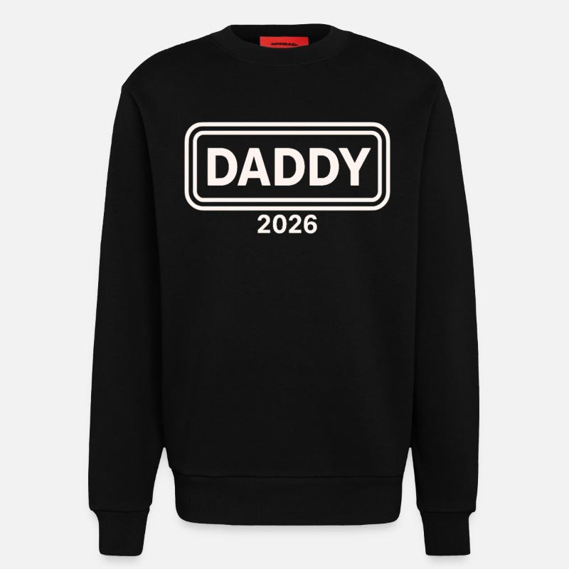 DADDY 2026 Stolzer werdender Vater - Sweatshirt - made by SPREAD - SOLID BLACK