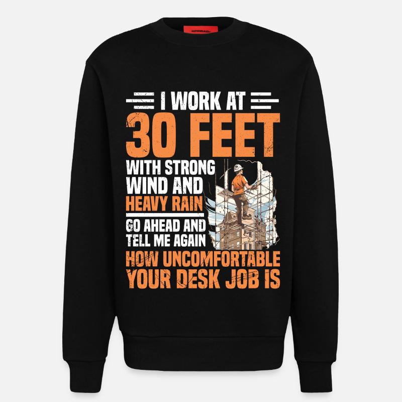 Scaffolding Worker Construction Team Scaffolder - Sweatshirt - made by SPREAD - SOLID BLACK