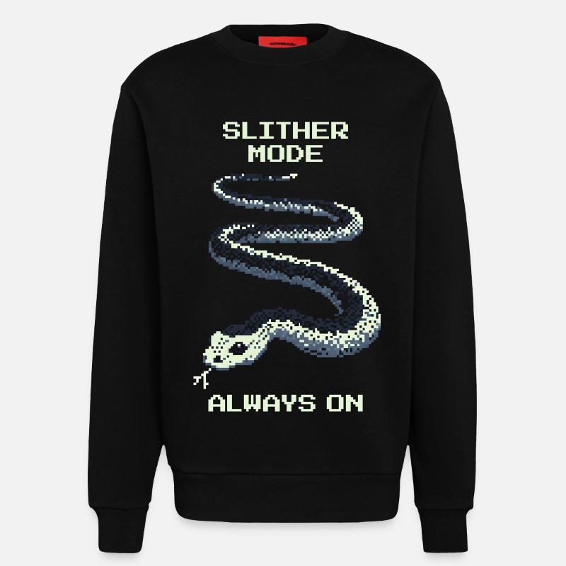 Slither Mode immer an | Schlange Mindset - Sweatshirt - made by SPREAD  - SOLID BLACK