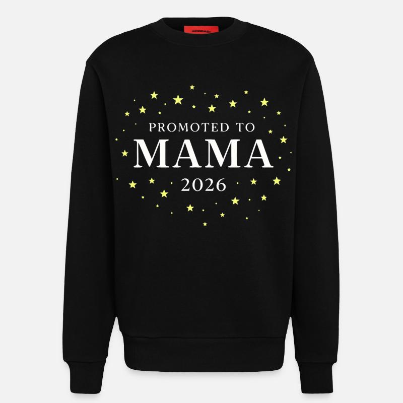 Mama 2026 Sterne - Sweatshirt - made by SPREAD - SOLID BLACK